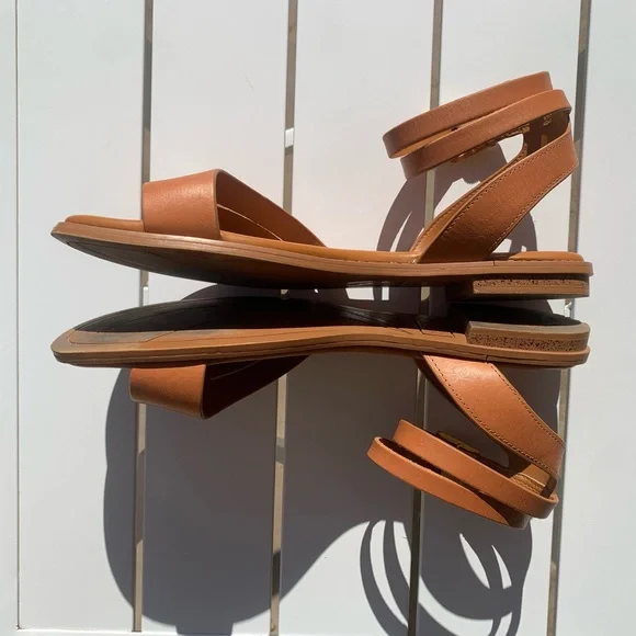 Sarto brown leather sandals size 9.5 M - Picture 6 of 13